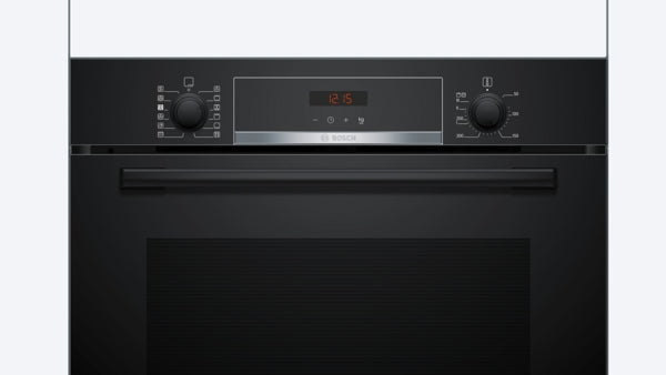 Bosch Series 4 Built-In Electric Single Oven with Pyrolytic - Black - A+ Rated