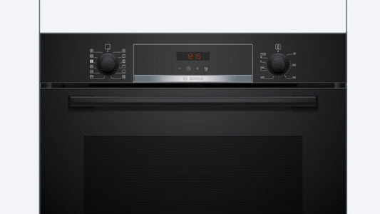 Bosch Series 4 Built-In Electric Single Oven with Pyrolytic - Black - A+ Rated