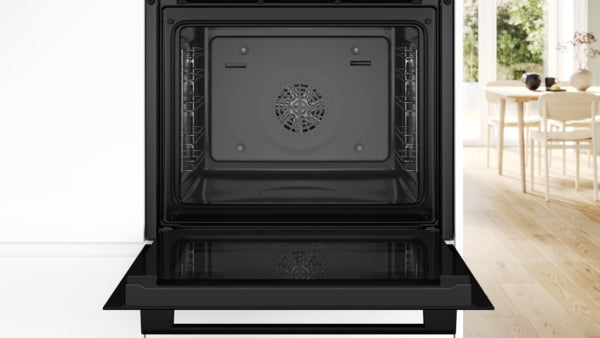 Bosch Series 4 Built-In Electric Single Oven with Steam - Black - A+ Rated