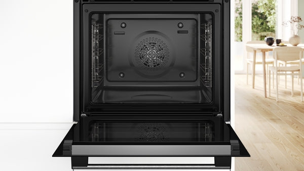 Bosch Series 4 Built-In Electric Single Oven with Pyrolytic - Stainless Steel - A+ Rated