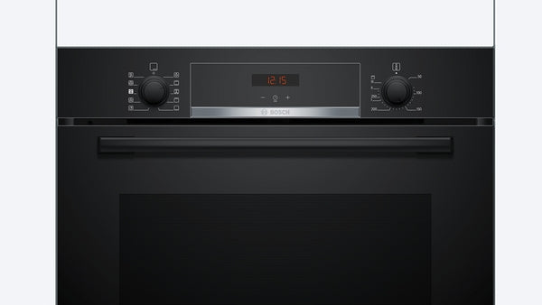Bosch Series 4 Built-In Electric Single Oven with Steam - Black - A+ Rated