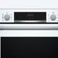 Bosch Series 4 Built-In Electric Single Oven with Steam - White - A+ Rated