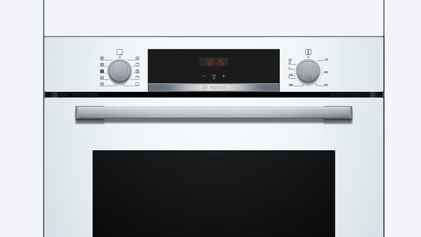 Bosch Series 4 Built-In Electric Single Oven with Steam - White - A+ Rated