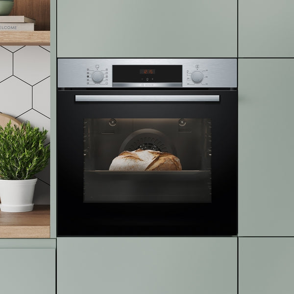 Bosch Series 4 Built-In Electric Single Oven with Steam - Stainless Steel - A+ Rated