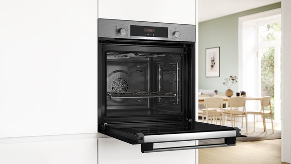Bosch Series 4 Built-In Electric Single Oven with Pyrolytic - Stainless Steel - A+ Rated