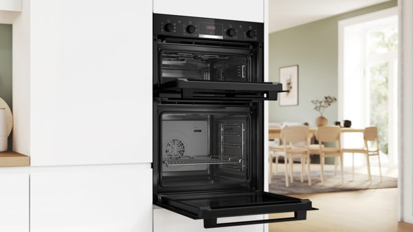 Bosch Series 4 Built-In Electric Double Oven - Black - A Rated
