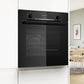 Bosch Series 4 Built-In Electric Single Oven with Pyrolytic - Black - A+ Rated
