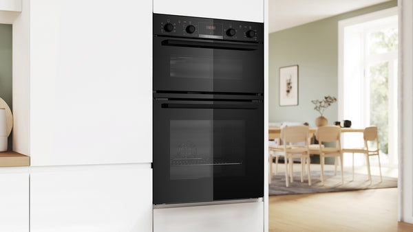 Bosch Series 4 Built-In Electric Double Oven - Black - A Rated