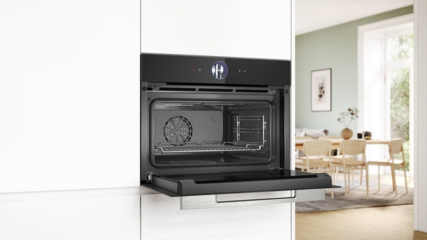 Bosch Series 8 Built-In Compact Steam Oven 60x45cm - Black