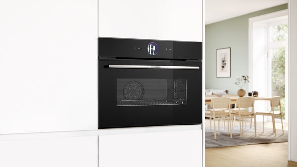 Bosch Series 8 Built-In Compact Steam Oven 60x45cm - Black