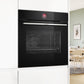 Bosch Series 8 Built-In Electric Single Oven with Pyrolytic - Black - A+ Rated