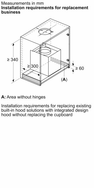 Bosch Series 2 Integrated Design Hood 80cm - Matt Black