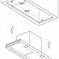 Bosch Series 6 Integrated Design Hood 90cm - Clear Glass Matt Black