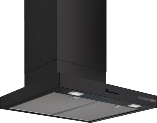 Bosch Series 4 Wall-Mounted Chimney Cooker Hood 60cm - Matt Black