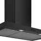 Bosch Series 4 Wall-Mounted Chimney Cooker Hood 90cm - Matt Black