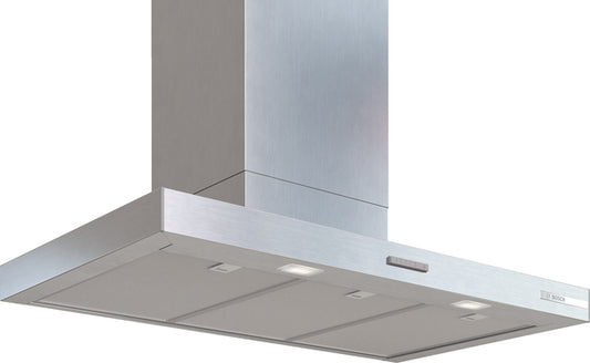 Bosch Series 4 Wall-Mounted Chimney Cooker Hood 90cm - Stainless Steel Look