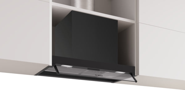 Bosch Series 4 Integrated Design Hood 60cm - Clear Glass Matt Black