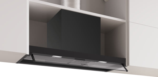 Bosch Series 4 Integrated Design Hood 80cm - Clear Glass Matt Black