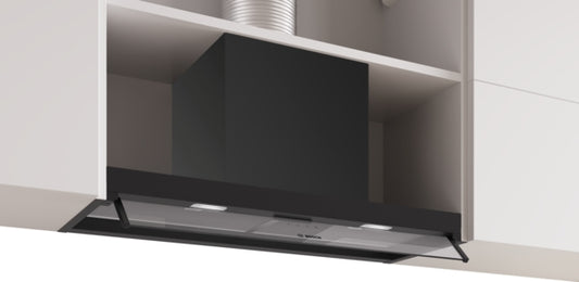 Bosch Series 4 Integrated Design Hood 80cm - Clear Glass Matt Black