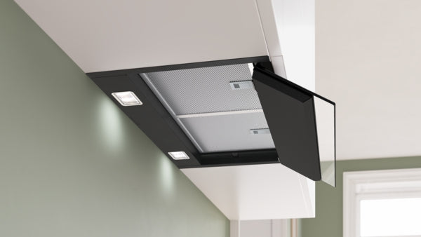 Bosch Series 6 Integrated Design Hood 60cm - Clear Glass Matt Black