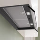 Bosch Series 4 Integrated Design Hood 80cm - Clear Glass Matt Black