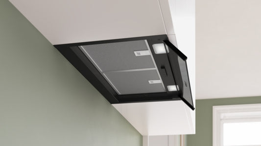 Bosch Series 4 Integrated Design Hood 60cm - Clear Glass Matt Black