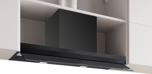 Bosch Series 6 Integrated Design Hood 90cm - Clear Glass Matt Black
