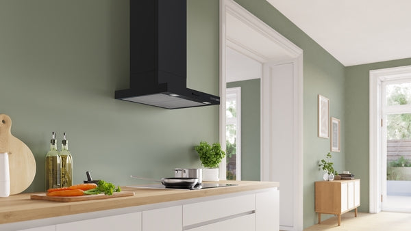 Bosch Series 4 Wall-Mounted Chimney Cooker Hood 60cm - Matt Black