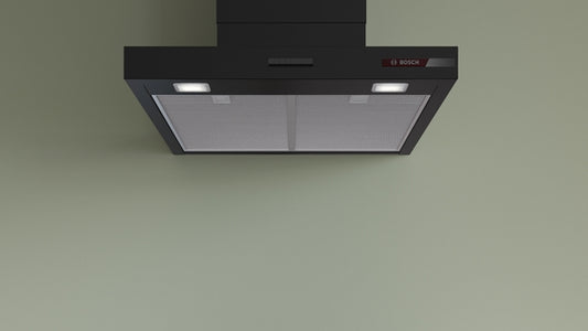 Bosch Series 4 Wall-Mounted Chimney Cooker Hood 60cm - Matt Black