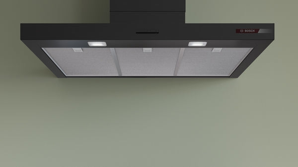 Bosch Series 4 Wall-Mounted Chimney Cooker Hood 90cm - Matt Black