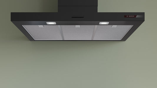 Bosch Series 4 Wall-Mounted Chimney Cooker Hood 90cm - Matt Black