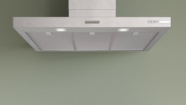 Bosch Series 4 Wall-Mounted Chimney Cooker Hood 90cm - Stainless Steel Look