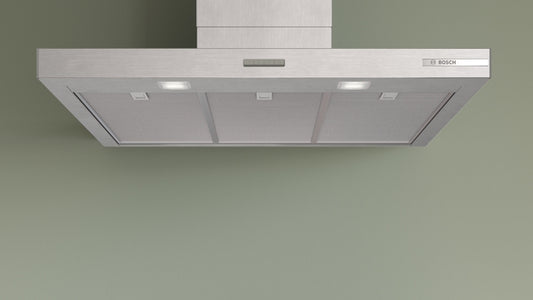Bosch Series 4 Wall-Mounted Chimney Cooker Hood 90cm - Stainless Steel Look
