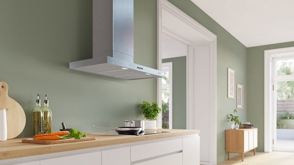 Bosch Series 4 Wall-Mounted Chimney Cooker Hood 90cm - Stainless Steel Look