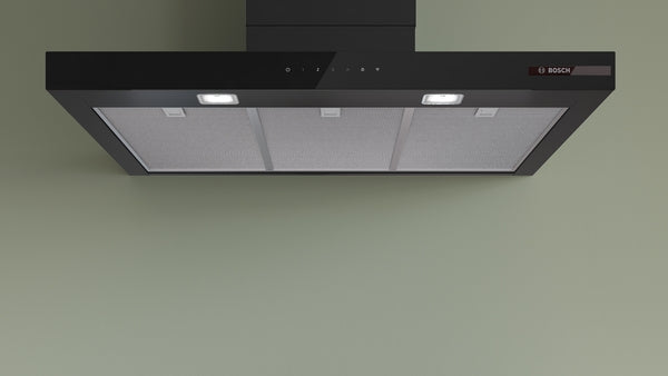 Bosch Series 6 Wall-Mounted Chimney Cooker Hood 90cm - Matt Black