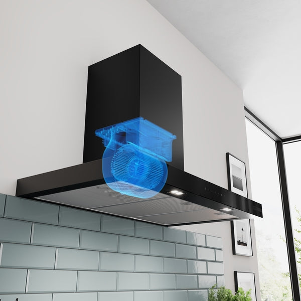 Bosch Series 6 Wall-Mounted Chimney Cooker Hood 90cm - Matt Black