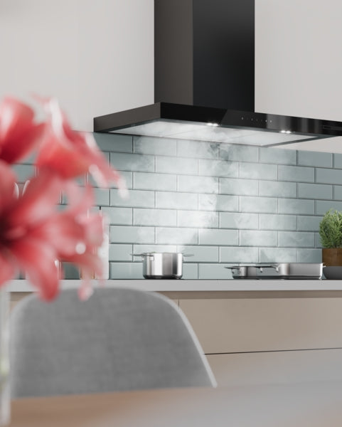 Bosch Series 6 Wall-Mounted Chimney Cooker Hood 90cm - Matt Black