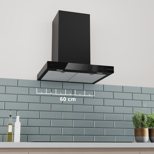 Bosch Series 6 Wall-Mounted Chimney Cooker Hood 60cm - Matt Black