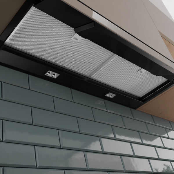 Bosch Series 6 Integrated Design Hood 90cm - Clear Glass Matt Black