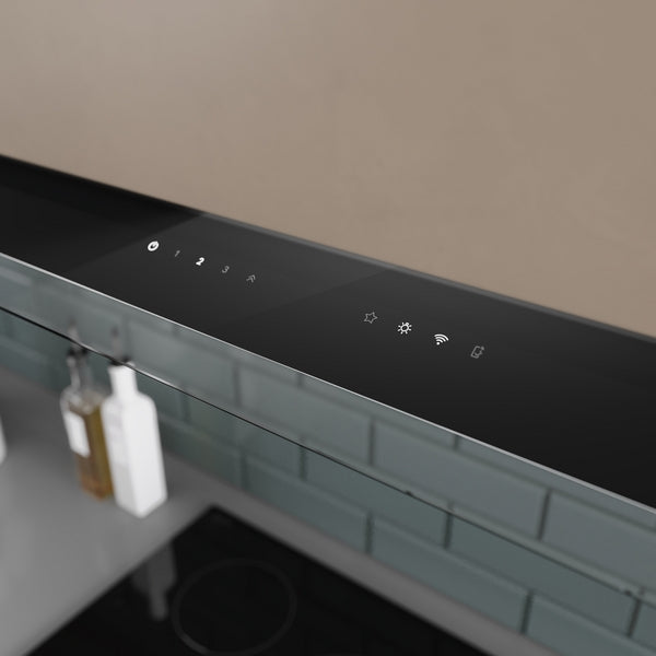 Bosch Series 6 Integrated Design Hood 90cm - Clear Glass Matt Black