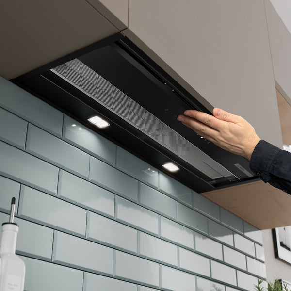 Bosch Series 6 Integrated Design Hood 90cm - Clear Glass Matt Black