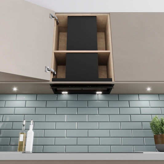 Bosch Series 6 Integrated Design Hood 60cm - Clear Glass Matt Black