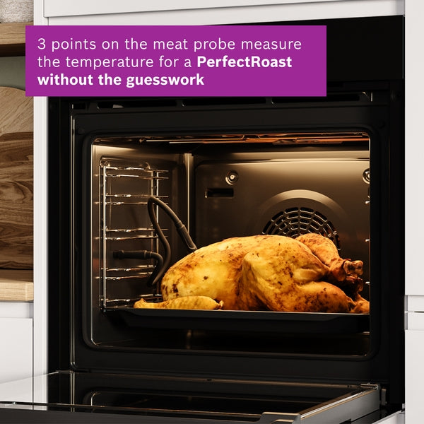 Bosch Series 8 Built-In Oven with Steam Function 60x60cm - Black