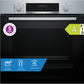 Bosch Series 4 Built-In Electric Single Oven with Pyrolytic - Stainless Steel - A+ Rated
