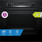 Bosch Series 4 Built-In Electric Single Oven with Pyrolytic - Black - A+ Rated