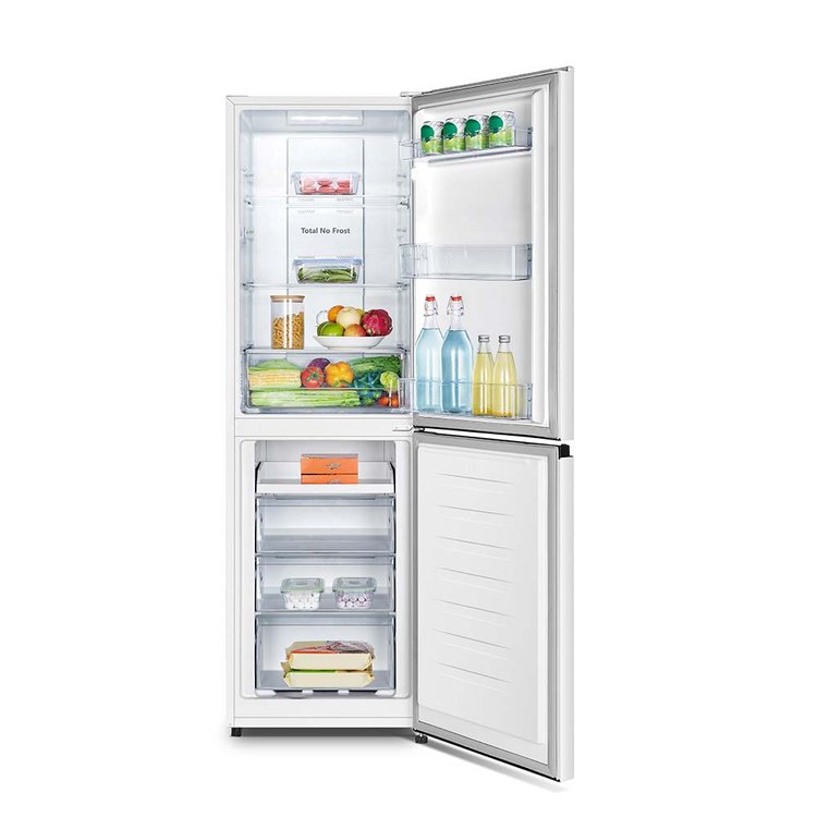 Teknix FFPH1825PW 55cm  Total No Frost Freestanding Fridge Freezer white