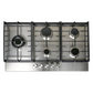 Teknix SCGH91X 90CM 5 Burner Gas Hob Wok And Cast Iron Pan Supports