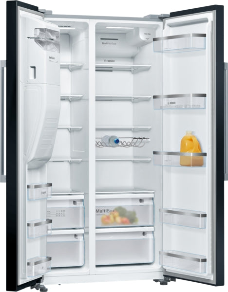 Bosch Series 6 American Side-by-Side 178.7x90.8cm – Black – KAD93ABEP