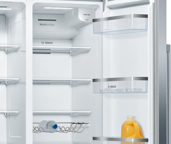 Bosch Series 6 American Side-by-Side 178.7x90.8cm – Stainless Steel – KAD93AIERG