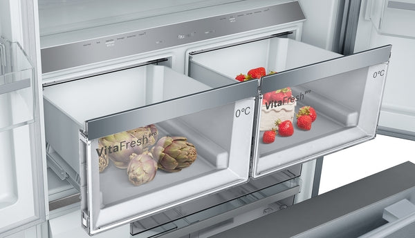 Bosch Series 8 American Fridge Freezer 183x90.5cm – Stainless Steel – KFF96PIEP